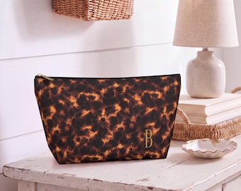 Bolsa con estampado de tortuga para guardar fichas de Mahjong, estuche con cremallera con inicial personalizada, organizador de fichas, idea de regalo de Mahjong, accesorios para Mahjong Ongg, noche de juegos, viajes