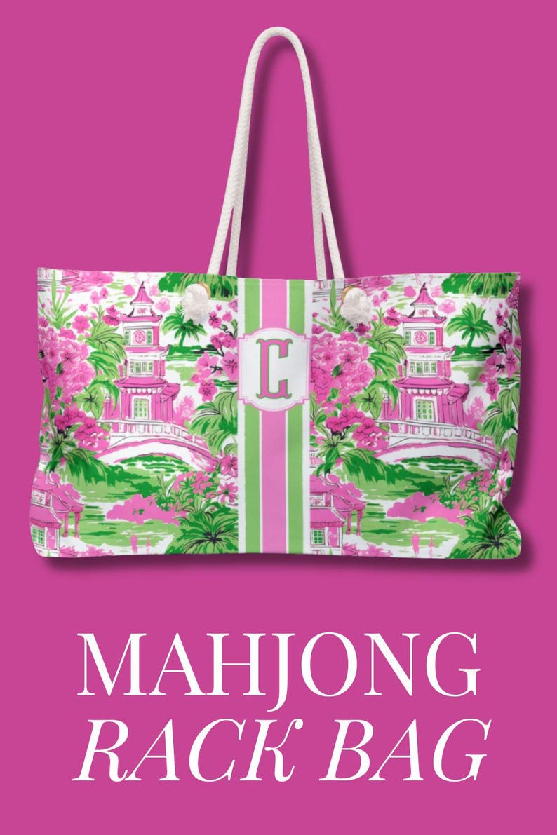 Mahjong Party Mahjong Aesthetic Mahjong Night Mahjong Party ideas Cute Mahjong Shirt Mahjong Birthday Gift For Mom Ideas Mahjong Christmas Gift For Mom Mahjong gift Idea for Grandparent Mahjong Gift Idea Personalized Chinoiserie Mahjong bag Mahj storage bag Chinese Pattern Carry all Mahjong game night bag Custom name bag Cute Mahjong gift Mahjong game night bag Custom initial bag Cute Mahjong gift Chinoiserie tote preppy monogram tote bag monogrammed preppy