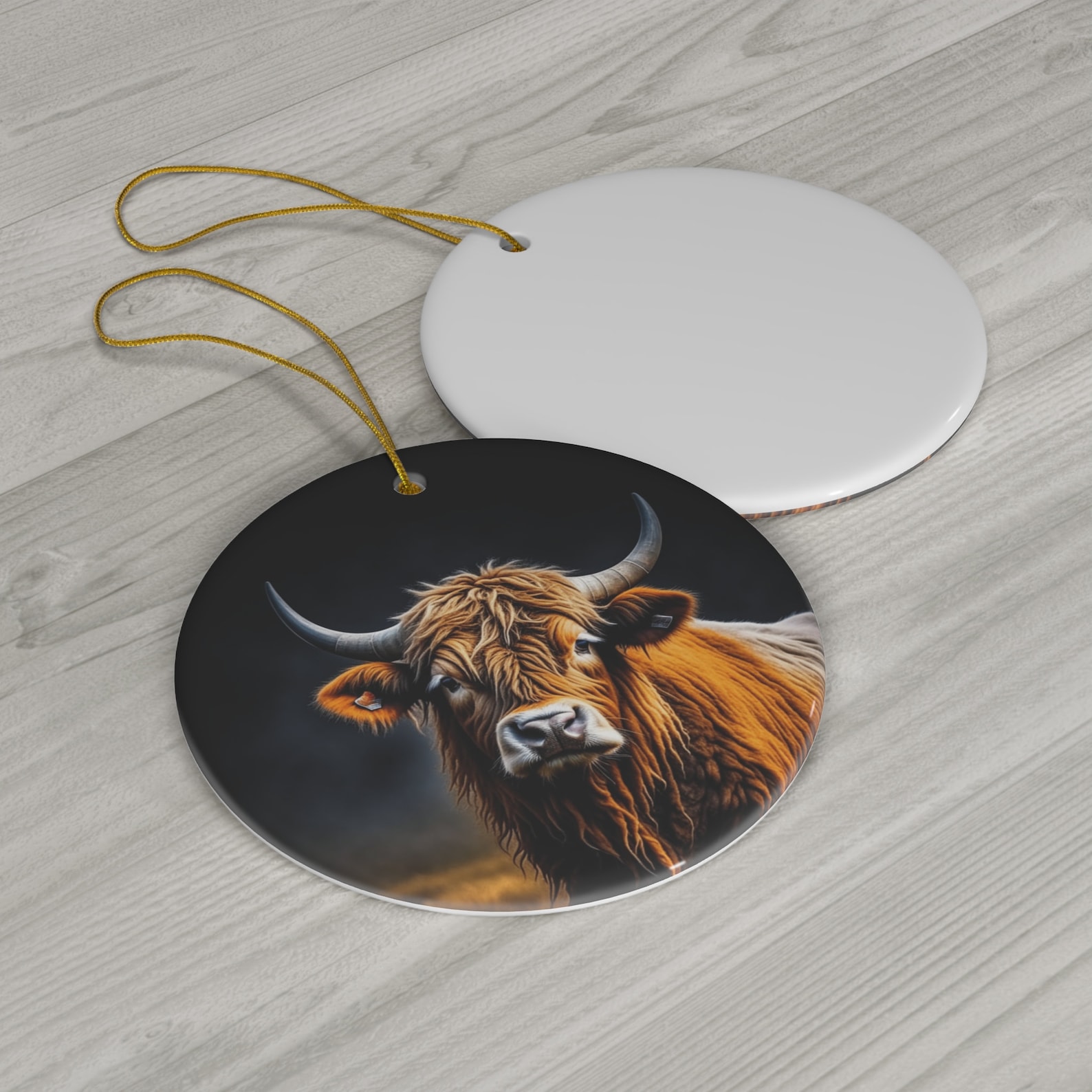 Scottish Highland Cow Christmas Ornament Gift for Cow Lovers Scottish Highland Cow Ornaments