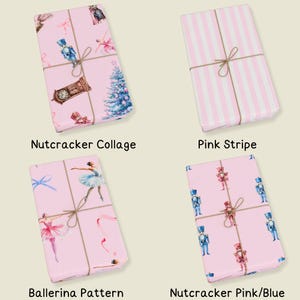 Pink Nutcracker Christmas Gift Wrap