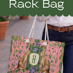 Monogrammed Mahjong Rack Bag Preppy Mahjongg Bag Set Mahj Gift For Friend Mahjong Mothers Day Gift Mahjong Game Gift Mahjong Accessory Pouch image 16