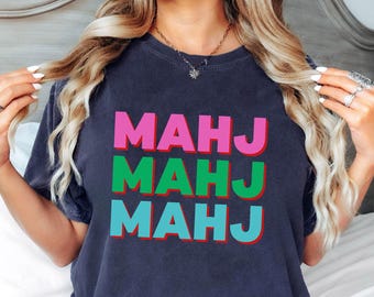 Comfort Colors Mahjong Lover Shirt Mahjong Group Tee Mahjong Tournament Tshirt Mahjong Player Gift Birthday Mom Mahj Ong Tee Mahjong Gift