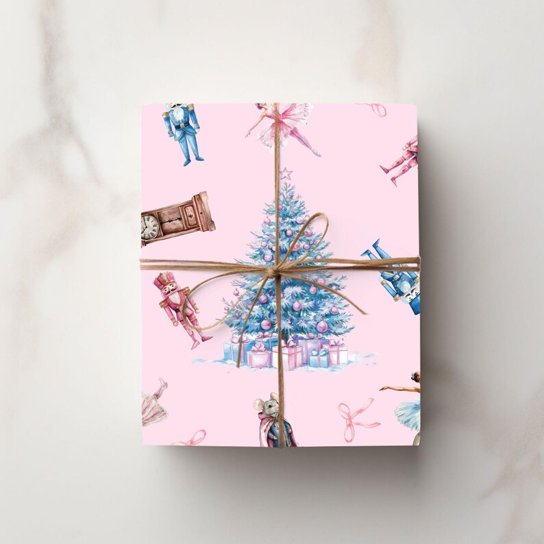 Nutcracker Gift Wrap Ballet Holiday Gift Wrap Ballet Nutcracker Holiday Wrap Gift Wrap Nutcracker Christmas