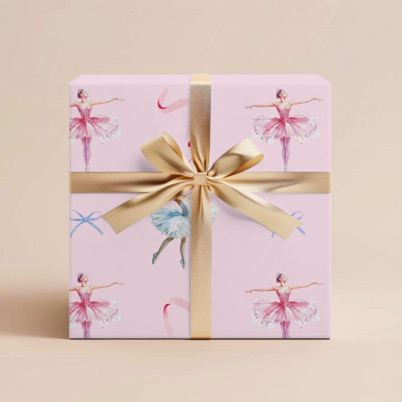 Nutcracker Sugar Plum Fairy Wrapping Paper Nutcracker Gift Wrap Ballet