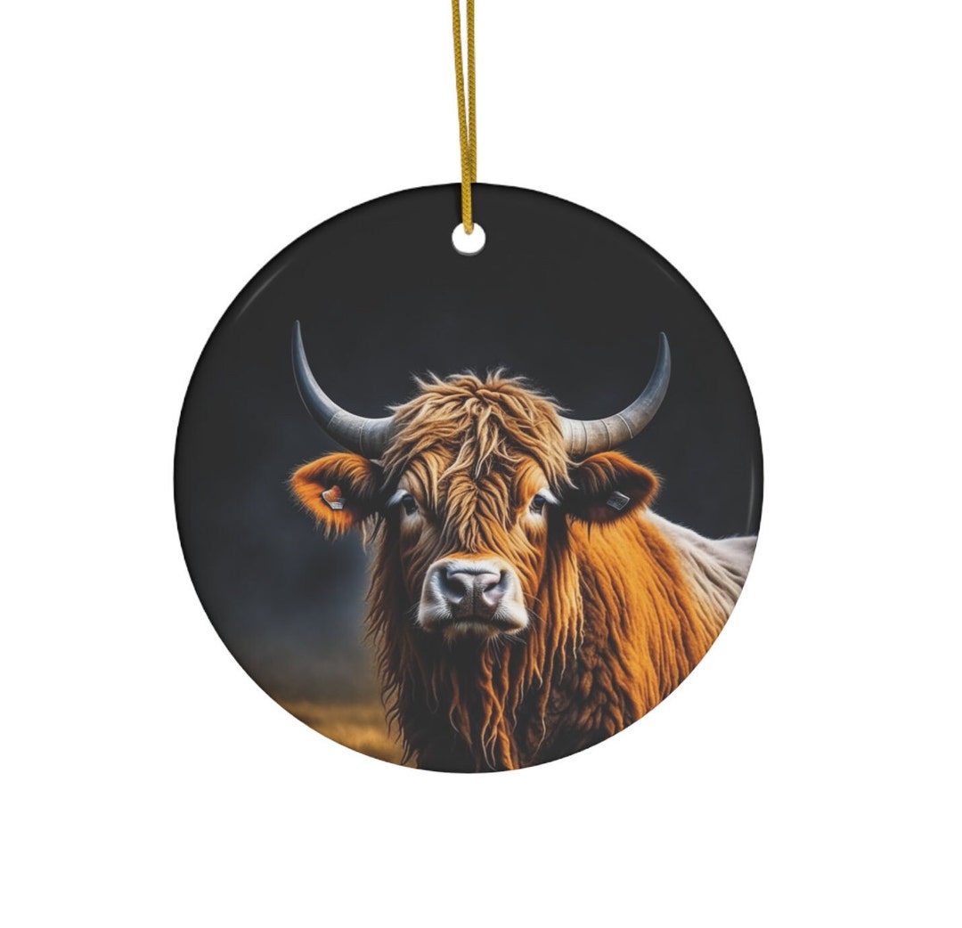 Scottish Highland Cow Christmas Ornament Gift for Cow Lovers Scottish Highland Cow Ornaments
