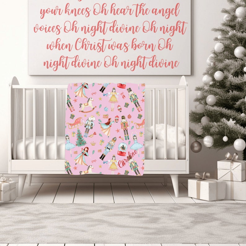 Personalized Nutcracker Minky Blanket Personalized Blankets Custom