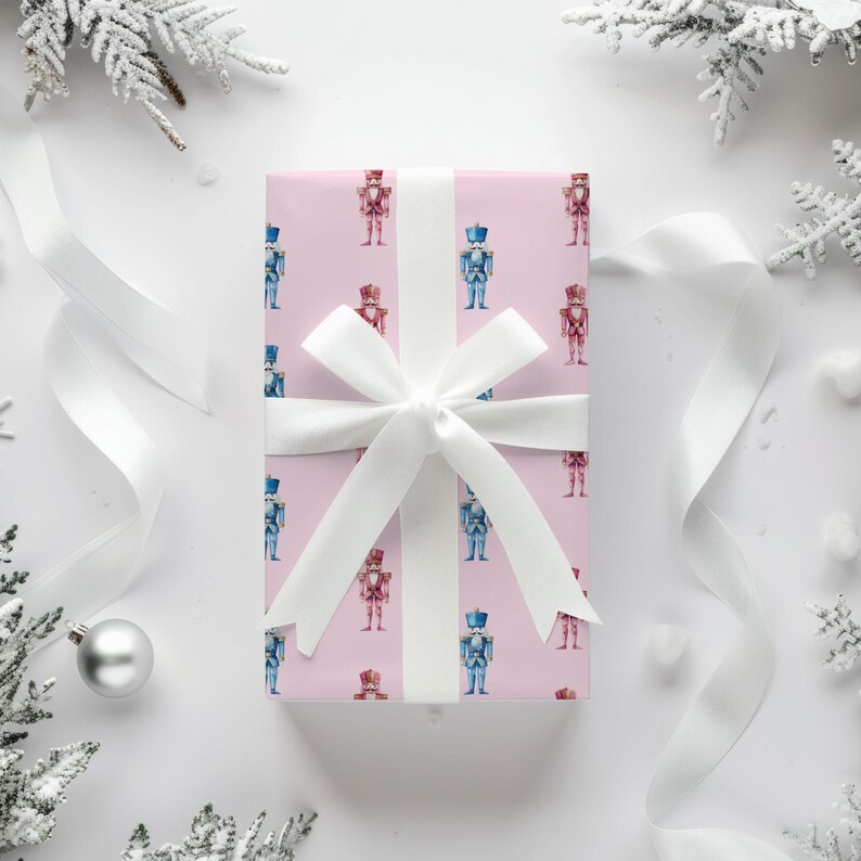 Nutcracker Gift Wrap Ballet Holiday Gift Wrap Ballet Nutcracker Holiday Wrap