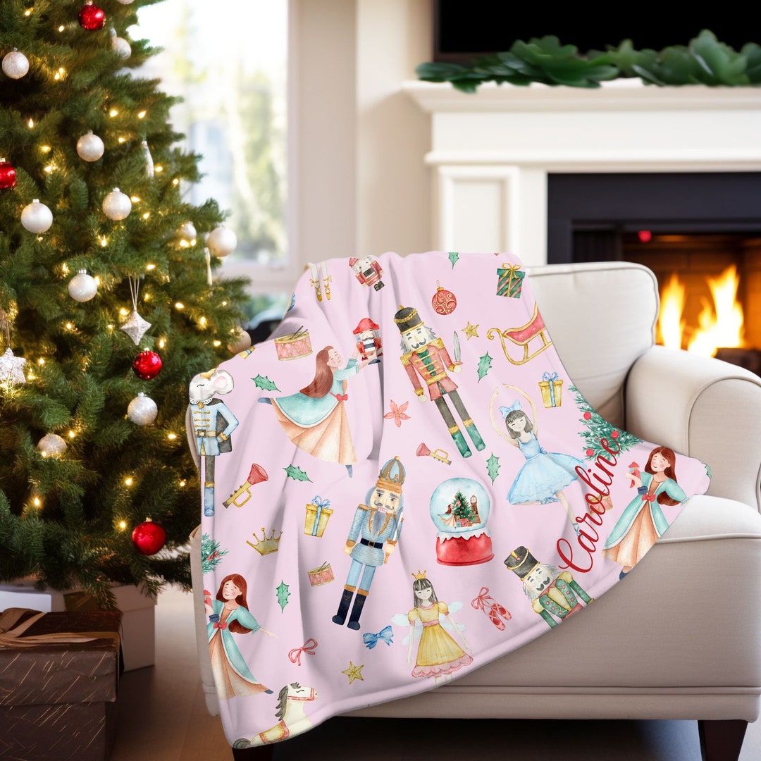 Personalized Nutcracker Minky Blanket Personalized Blankets Custom