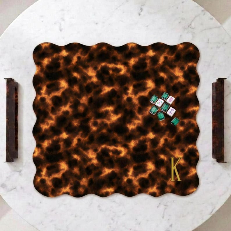 personalized mahjong mat, custom mahjong mat, mahjong table mat, mahjong game mat, mahjong accessories, mahjong gift idea, mahjong decor, mahjongg mat, non slip mahjong mat, tortoise shell mahjong mat, noise reduction mat, scalloped mahjong mat, floral mahjong mat, designer mahjong mat, travel mahjong mat, mahjong table cover, luxury mahjong mat, cute mahjong accessories, gift for mahjong lover, hostess gift, mahjong game night decor, mahjong set accessories,