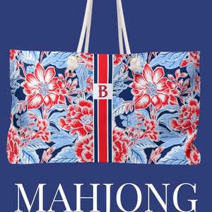 Mahjong Party Mahjong Aesthetic Mahjong Night Mahjong Party ideas Cute Mahjong Shirt Mahjong Birthday Gift For Mom Ideas Mahjong Christmas Gift For Mom Mahjong gift Idea for Grandparent Mahjong Gift Idea Personalized Chinoiserie Mahjong bag Mahj storage bag Chinese Pattern Carry all Mahjong game night bag Custom name bag Cute Mahjong gift Mahjong game night bag Custom initial bag Cute Mahjong gift Chinoiserie tote preppy monogram tote bag monogrammed preppy