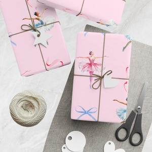 Gift Wrap Ballet Wrapping Paper Holiday Ballerina Gift Wrap Nutcracker Christmas