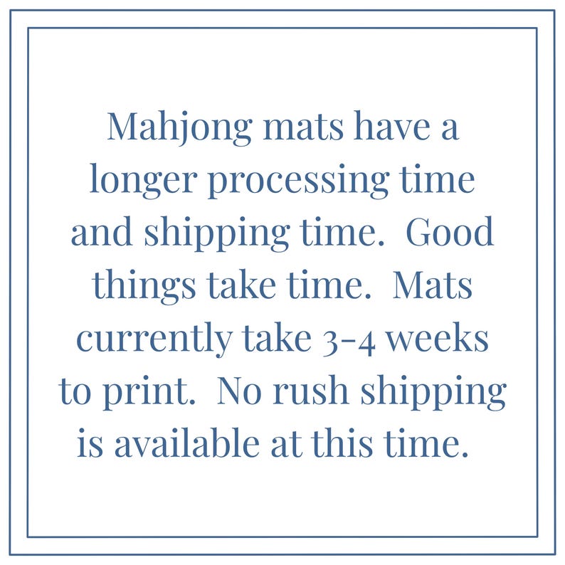 Personalized Mahjong Mat Palm Beach Mahjongg Table Mat Custom Initial Mahj Ong Table Cover Mahj Birthday Gift For Daughter Mahj Ongg Mat image 2