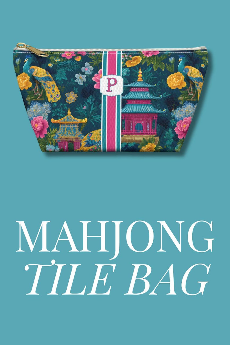 Mahjong Party Mahjong Aesthetic Mahjong Night Mahjong Party ideas Cute Mahjong Shirt Mahjong Birthday Gift For Mom Ideas Mahjong Christmas Gift For Mom Mahjong gift Idea for Grandparent Mahjong Gift Idea Personalized Chinoiserie Mahjong bag Mahj storage bag Chinese Pattern Carry all Mahjong game night bag Custom name bag Cute Mahjong gift Mahjong game night bag Custom initial bag Cute Mahjong gift Chinoiserie tote preppy monogram tote bag monogrammed preppy