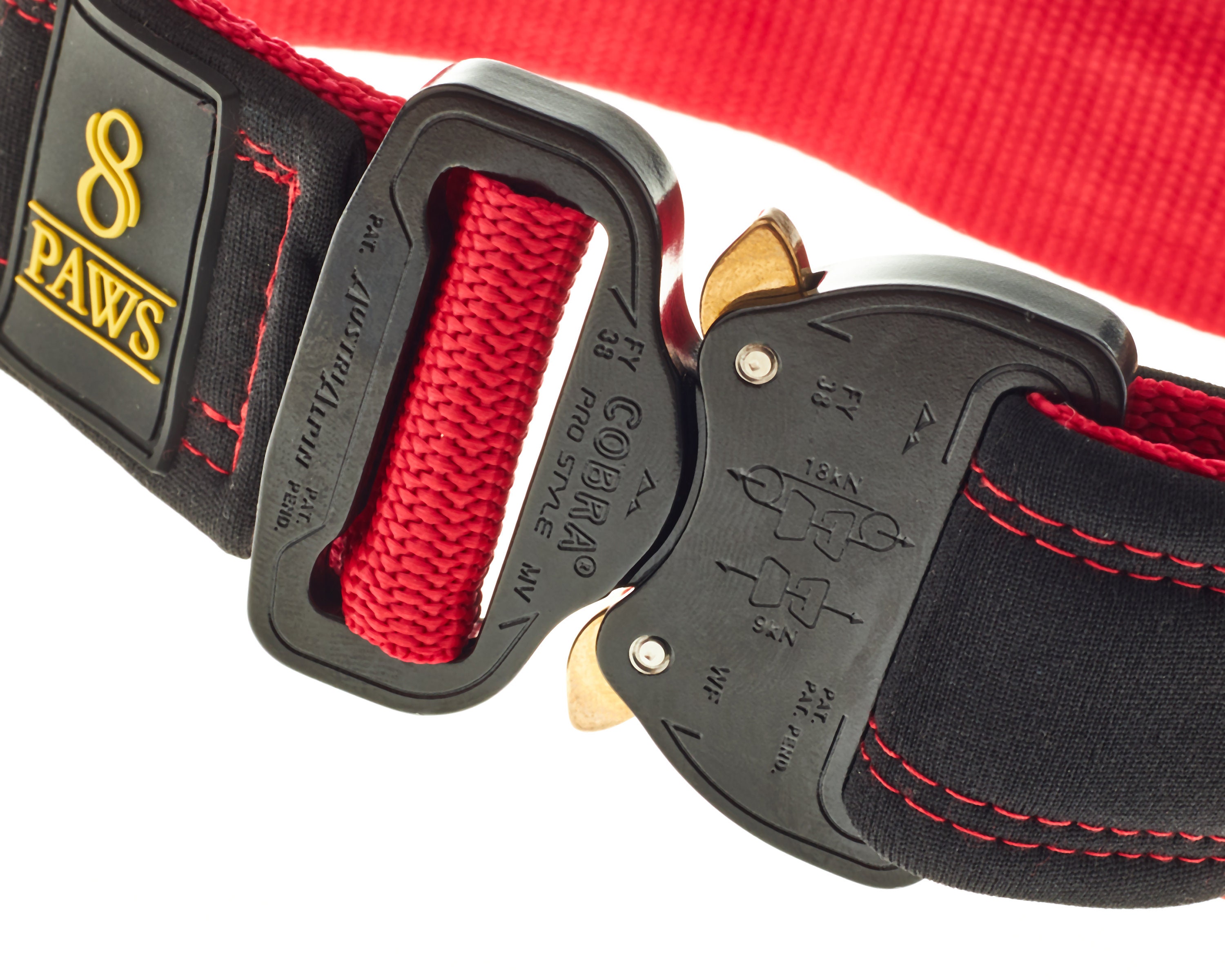 BLACK ELEGANCE RED Tactical Dog Collar Cobra Buckle Dog Etsy