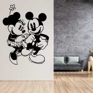 Metalen Mickey Mouse Wall Art Decor, dxf digitale download, houten muurkunst, kantoordecor, woondecoratie, housewarming, cadeau voor hem of haar