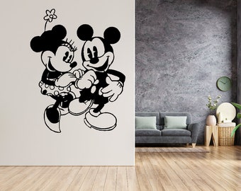 Metal Mickey Mouse Wall Art Decor, Dxf Digital Download, Wooden Wall Art, Office Decor, Home Decor, Housewarming, Gift for him or her