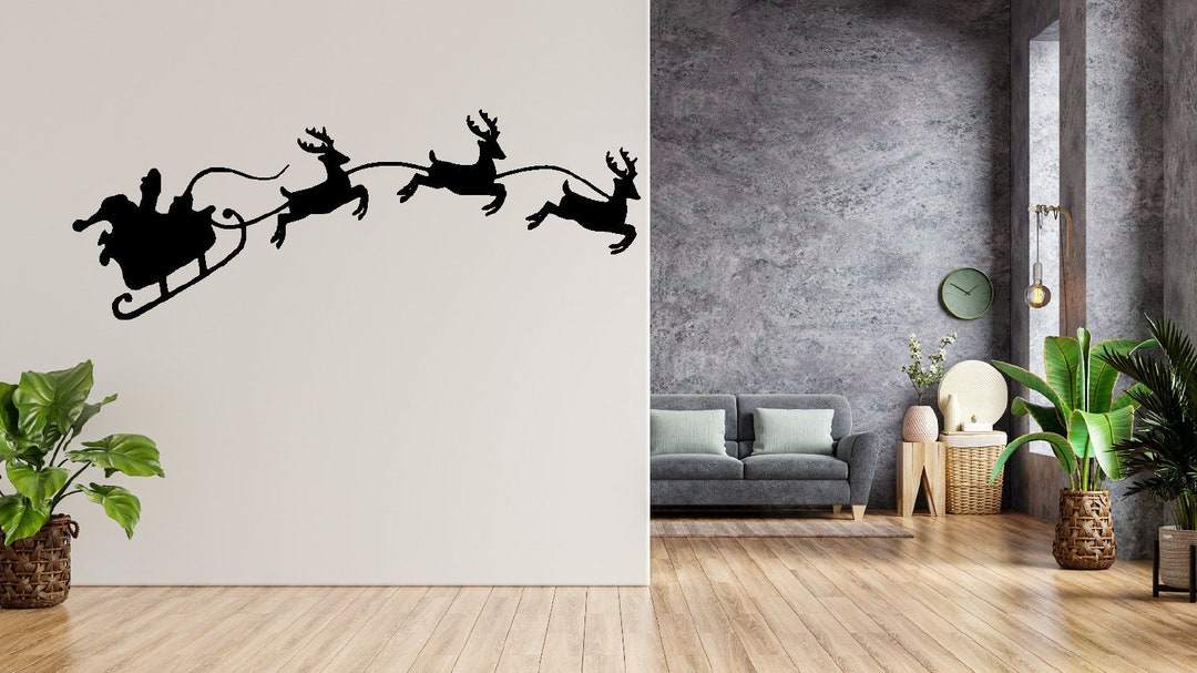 Metal Christmas Wall Art Decor, Dxf Digital Download, Wooden Wall Art