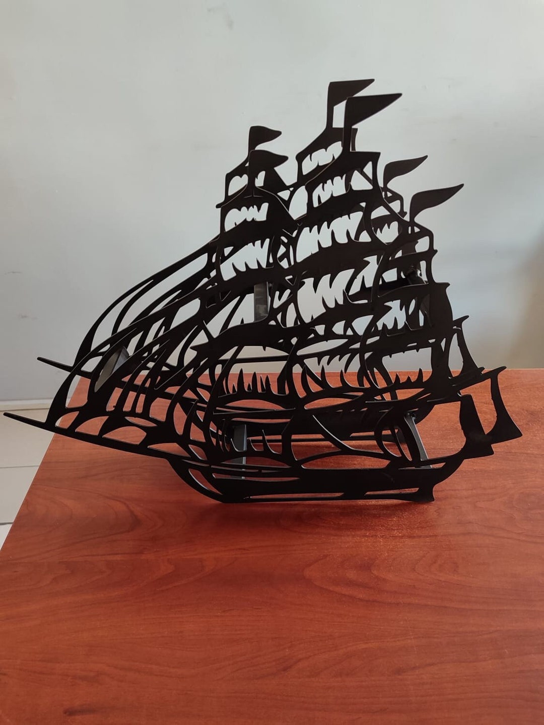 Metal Ship Wall Art Decor, Dxf Digital Download, Wooden Wall, Office