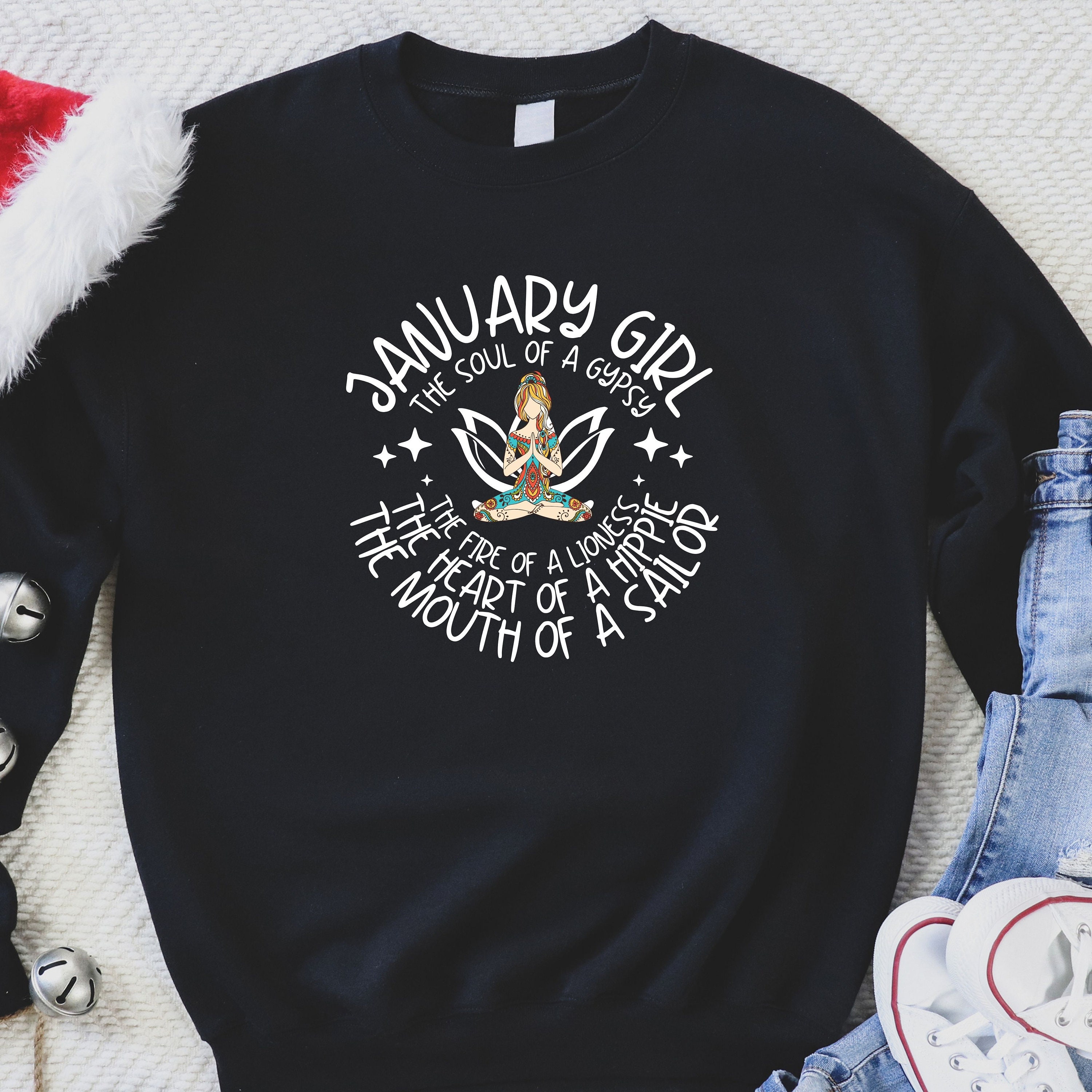 January Girl Birthday Tshirt, Born in January Sweatshirt, Birthday