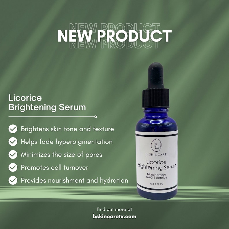 b.Skincare licorice brightening serum