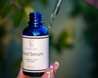Pearl Serum - Natural Facial Serum Infused with Pearl, Hyaluronic Acid, B5, and Natural Preservatives