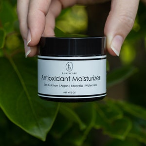 Natural Moisturizer - Antioxidant Face Cream with Sea Buckthorn, Argan Oil, Edelweiss, Watercress, and Natural Preservatives