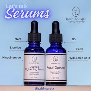 b.Skincare serum duo - licorice brightening serum, pearl serum