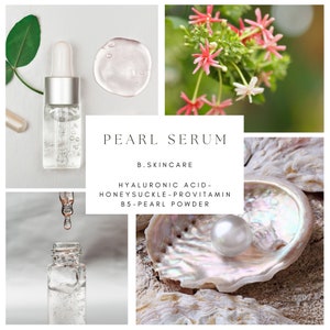 Pearl Serum Ingredients - hyaluronic acid, provitamin B5, pearl powder, natural preservatives