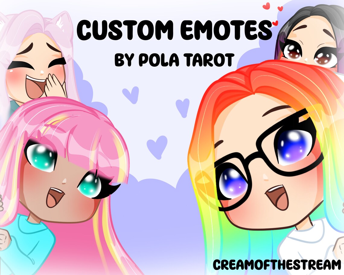 Custom Emotes for Streamer Custom Emojis Stickers for Twitch Etsy