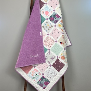 Criss-Cross Applesauce Baby Clothes Quilt DEPOSIT