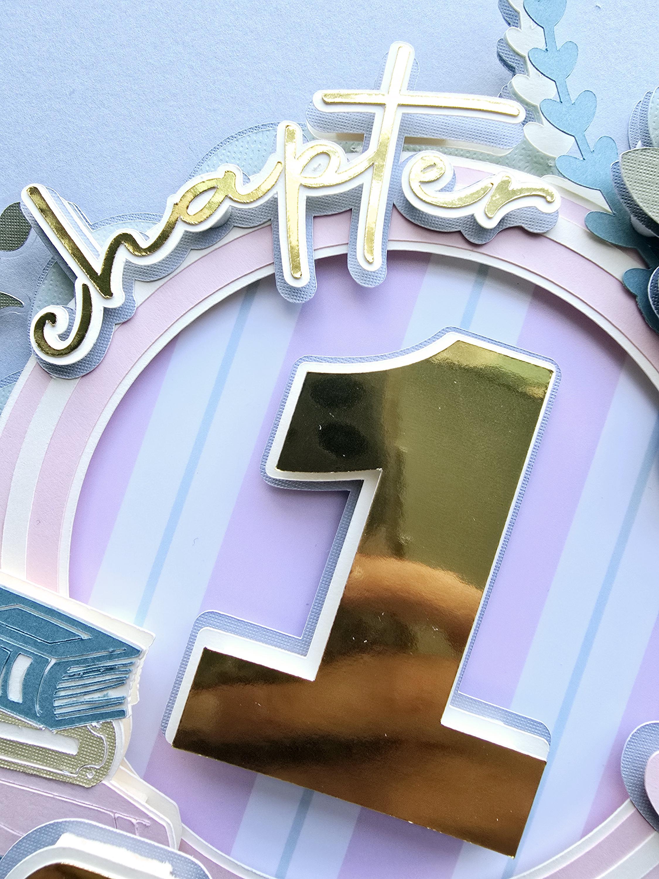 Baby's First Chapter Cake Topper -personalized Storybook 1st Birthday ...