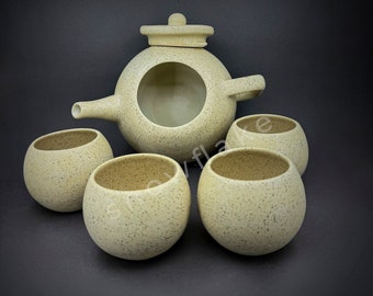 Keramik Tee Set | Teekanne Teetassen | House Warming Geschenke | Tee Kunst | Tee Set