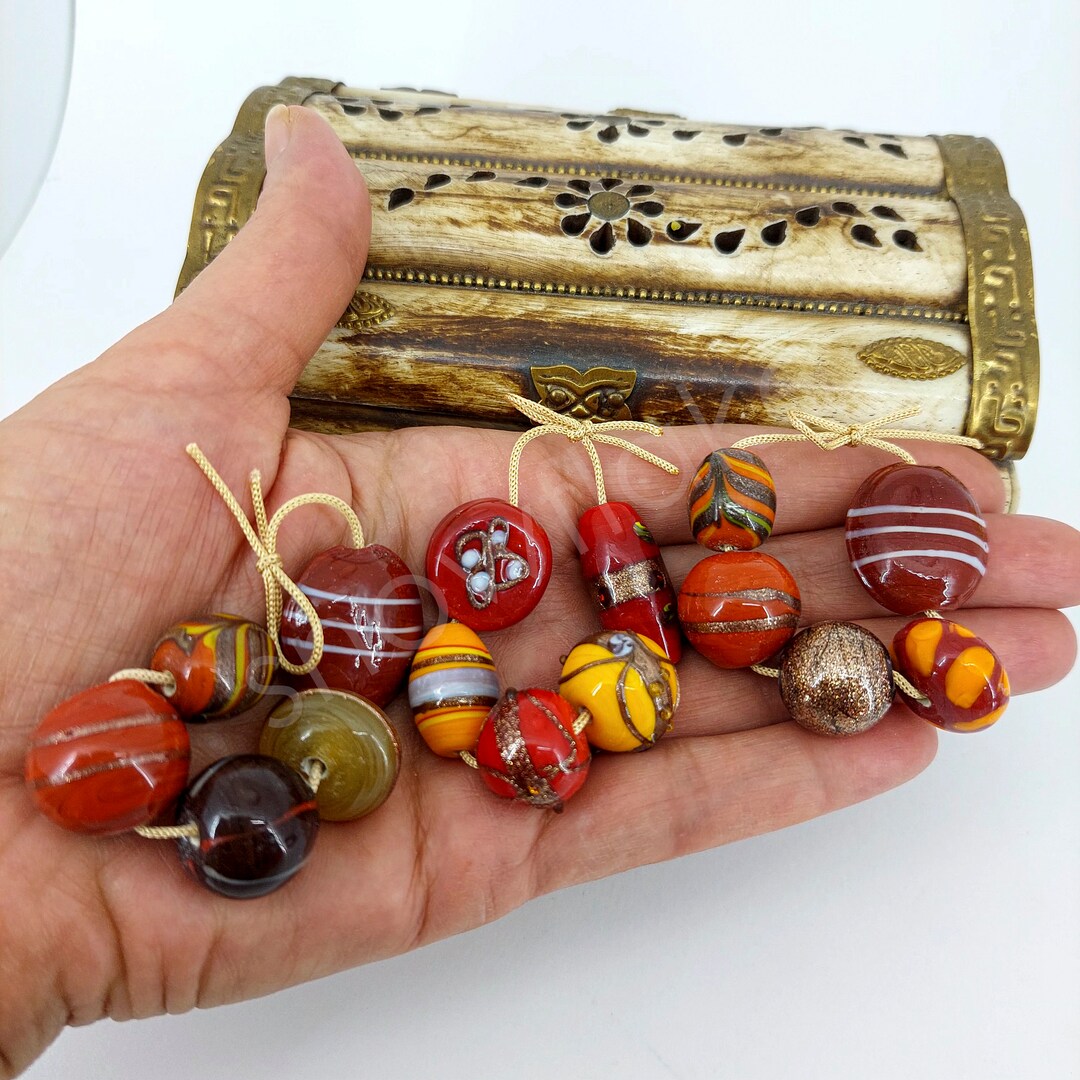 Indian Glass Bead Sets, Indian Beads Necklace, Glass Beads