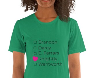 Jane Austen Emma Knightly favorite Unisex t-shirt