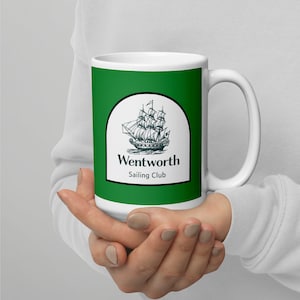 Jane Austen Persuasion Capt. Wentworth Sailing Club mug Persuasion coffee cup