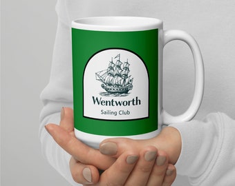Jane Austen Persuasion Capt. Wentworth Sailing Club mug Persuasion coffee cup