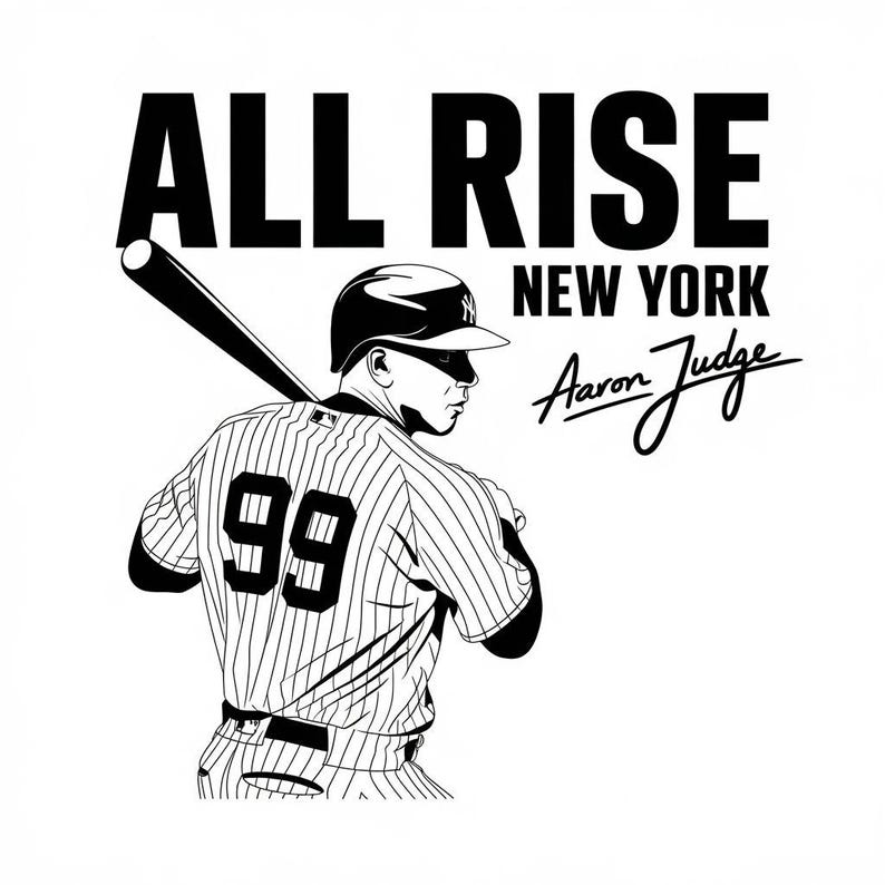 All Rise, New York, 99, Aaron Judge, New York City Baseball, Cricut
