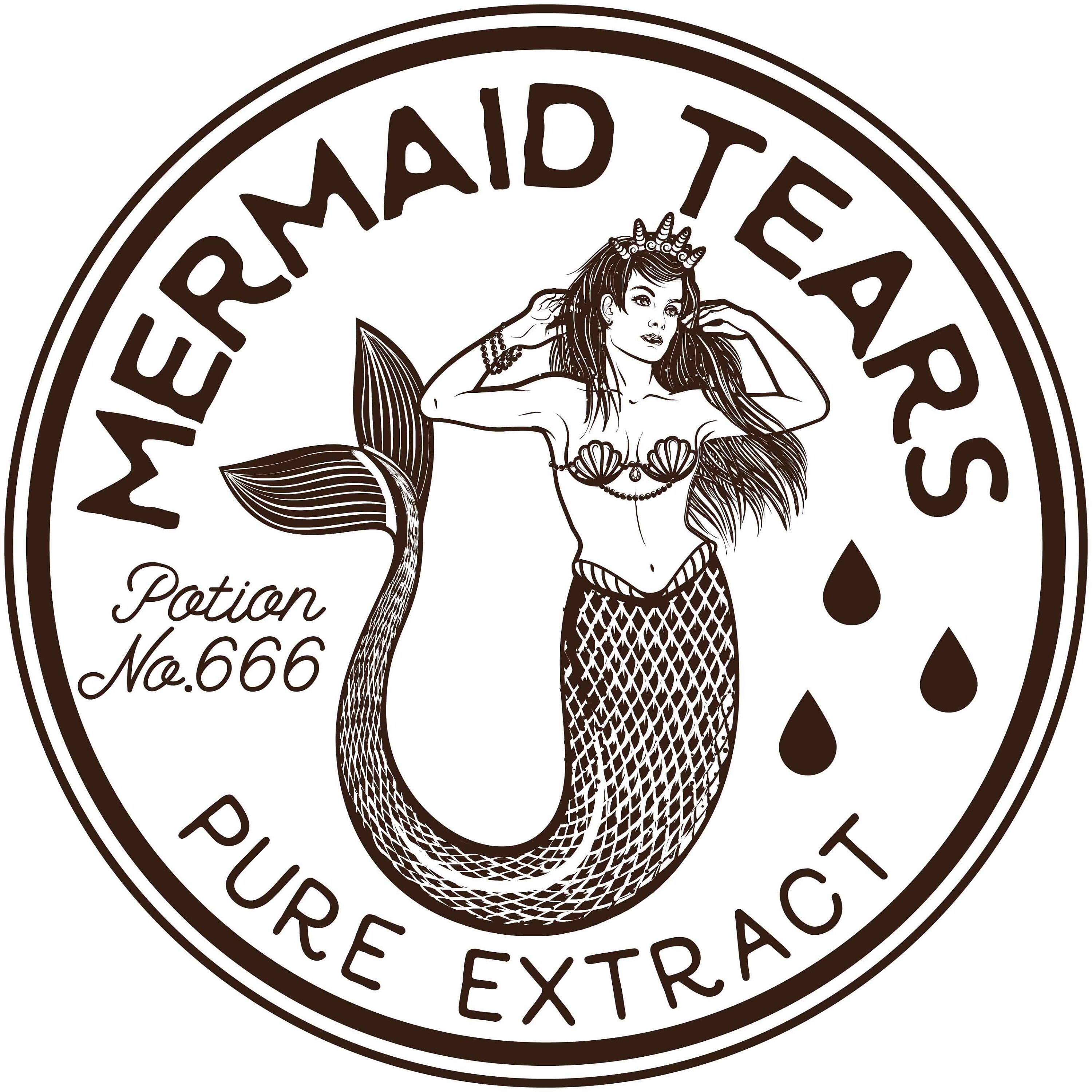 Mermaid Tears, Pure Extract, Potion Bottle No.666, Editable Layered Cut ...
