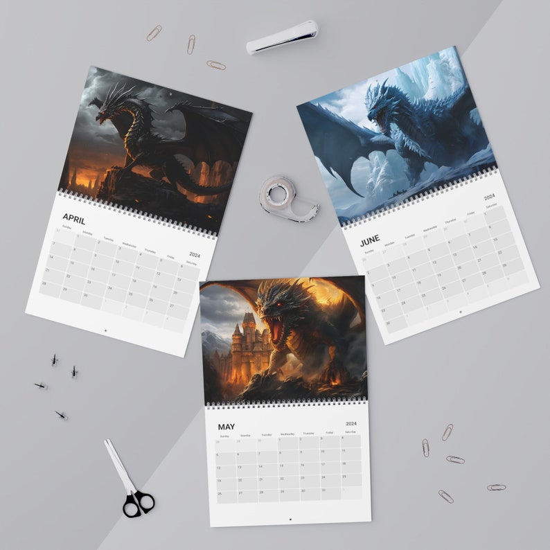 Dragon Posters&calendar 2024 Dungeons and Dragons, Urwizards, Free