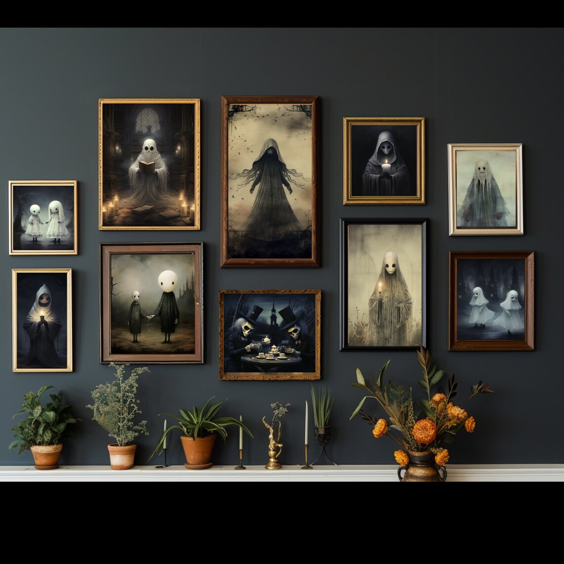 Whimsigoth Halloween Mega Bundle Printable Wall Art Set - Etsy