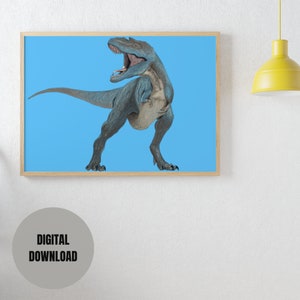 Tyrannosaurus Rex Print, T Rex Print, T Rex Wall Art, Digital Download, Contemporary Art, Kids Art, Children’s Dinosaur Art