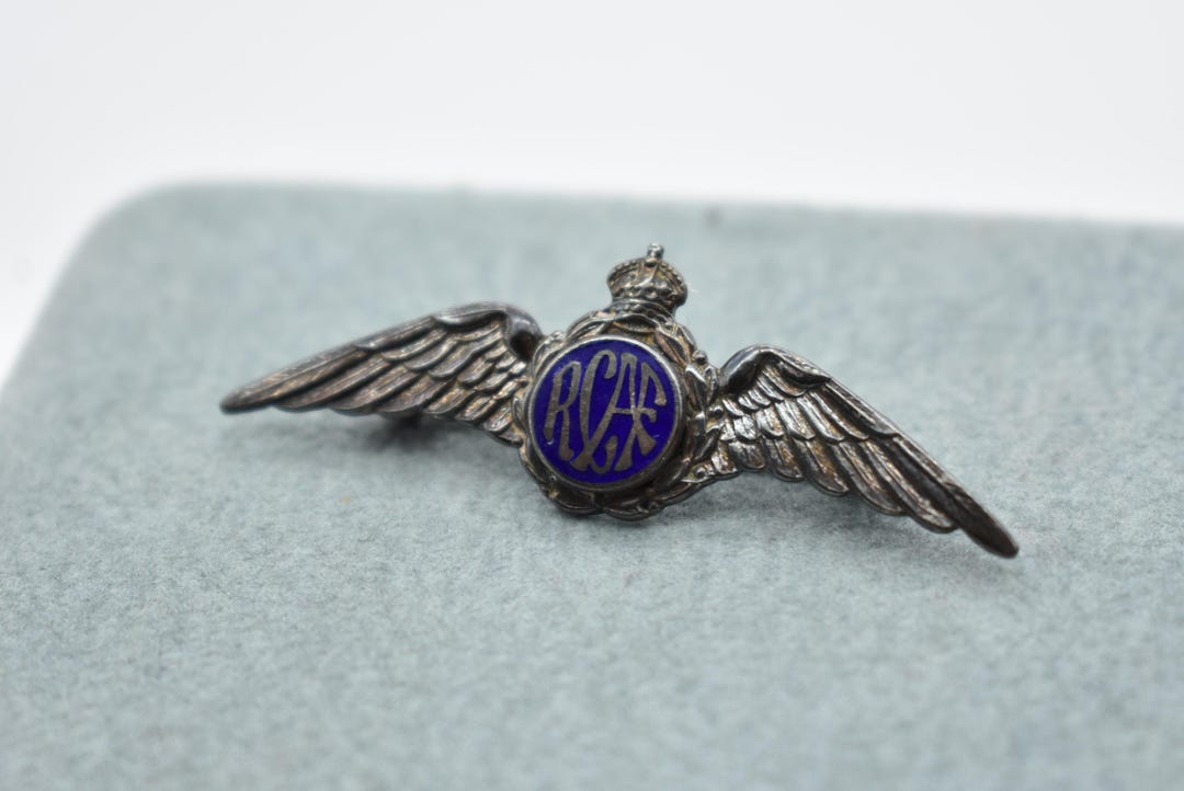 Vintage Royal Canadian Air Force WWII Pin Sterling Silver RCAF ...