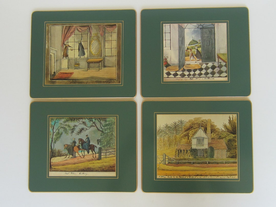 Lady Clare Placemats Set of 4 Traditional English Table Mats Hardboard