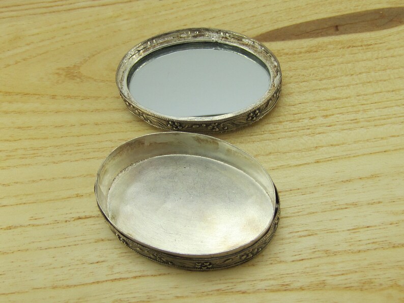 JEAN'S FRIEND Gürtelschnalle Vintage Silber - Oval Blank Zum Selbstgestalten