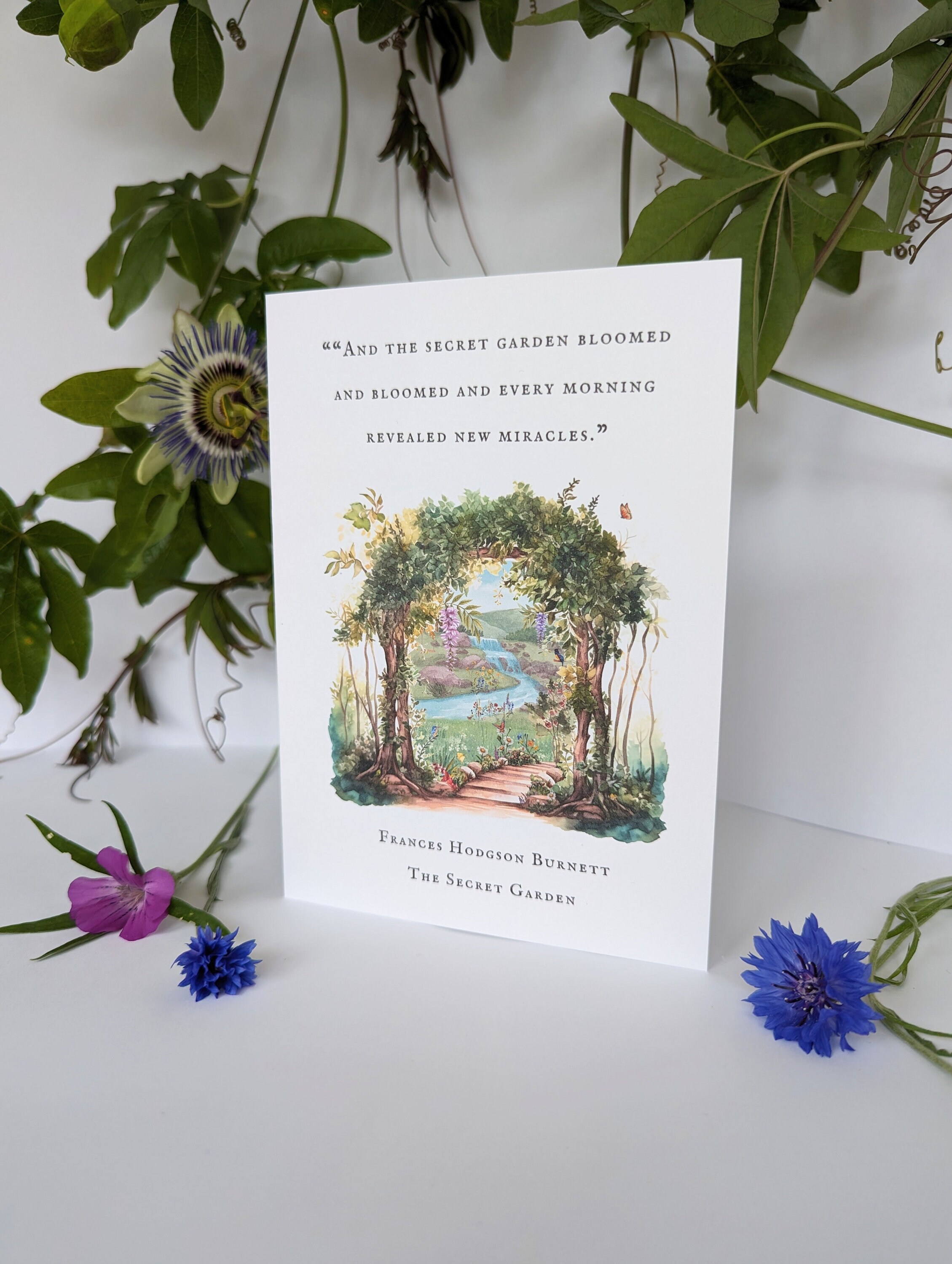 The Secret Garden Greetings Card Blank Card Secret Garden Quotes - Etsy