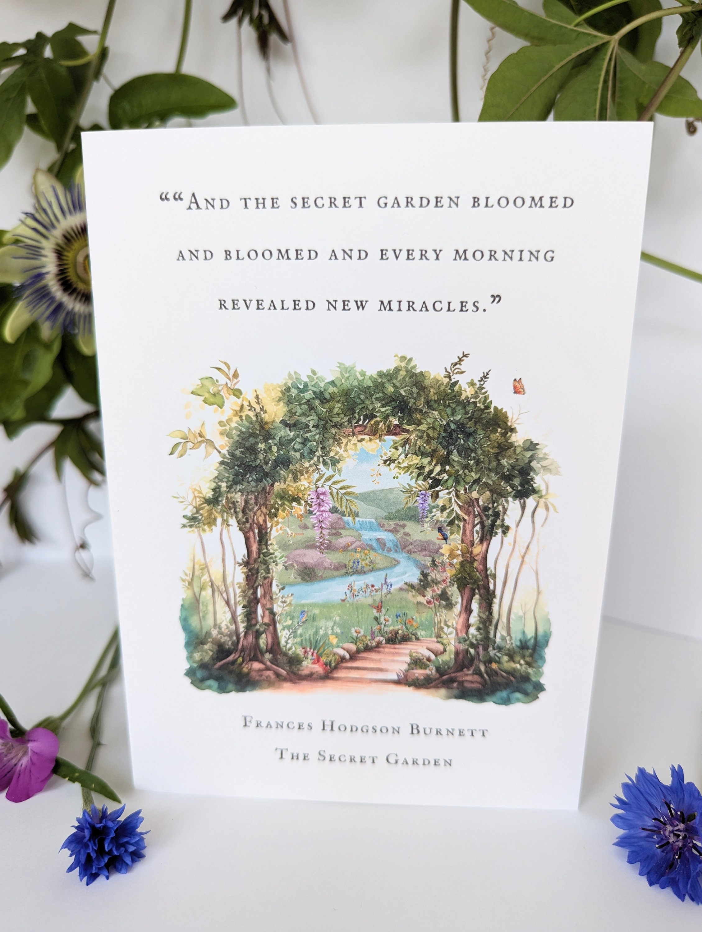 The Secret Garden Greetings Card Blank Card Secret Garden Quotes - Etsy