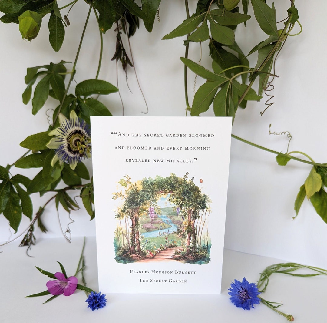 The Secret Garden Greetings Card Blank Card Secret Garden Quotes - Etsy