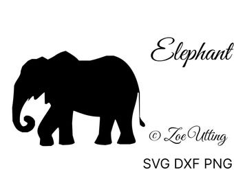 Elephant SVG PNG & DXF Silhouette