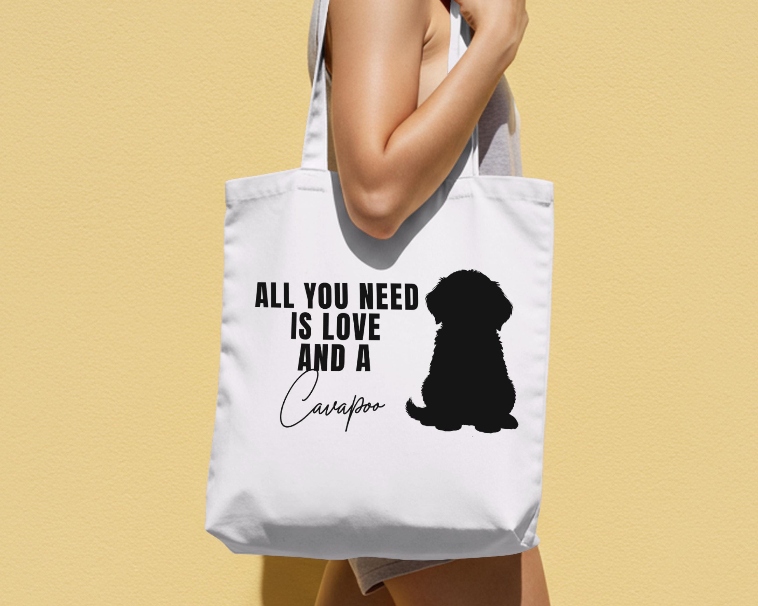 Cavapoo Silh Cavapoo Puppy Silhouette | SVG PNG DXF, Commercial License (digital ...