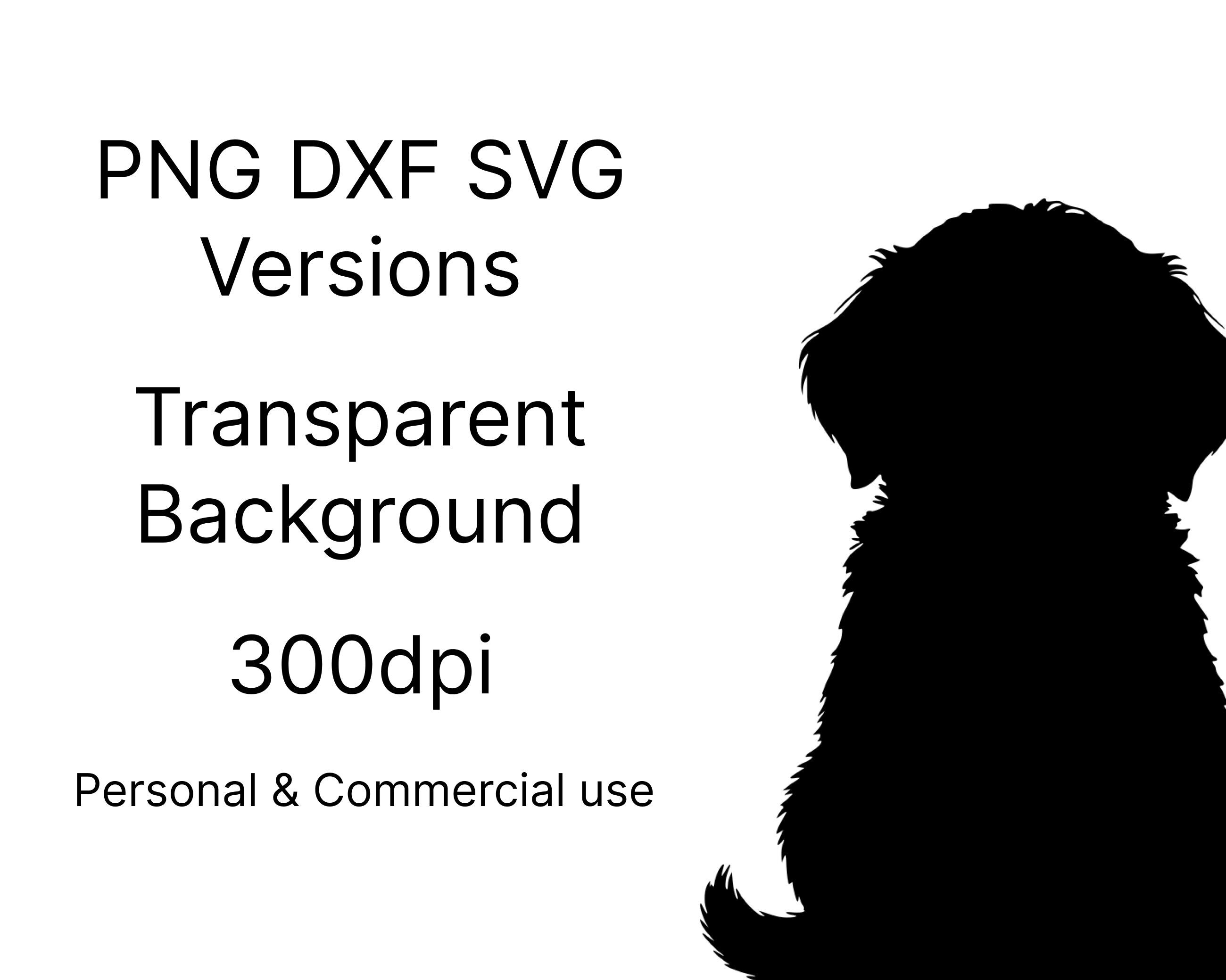 Cavapoo Silh Cavapoo Puppy Silhouette | SVG PNG DXF, Commercial License (digital ...